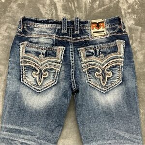 Rock Revival Blue Straight Men's Jeans